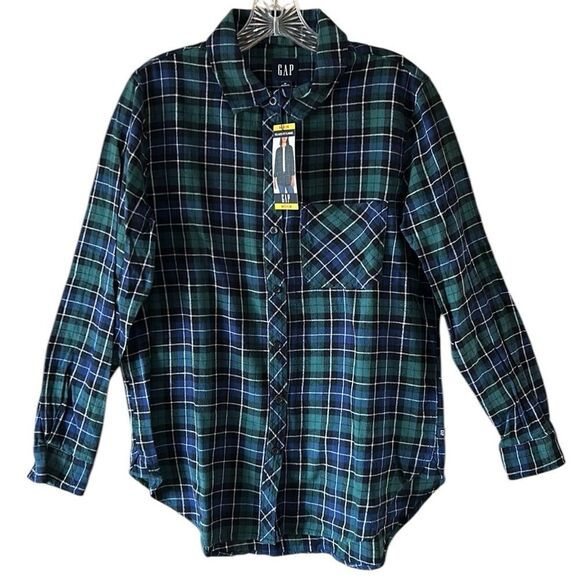 NEW Gap Relaxed Fit Flannel Shirt - Picture 4 of 8